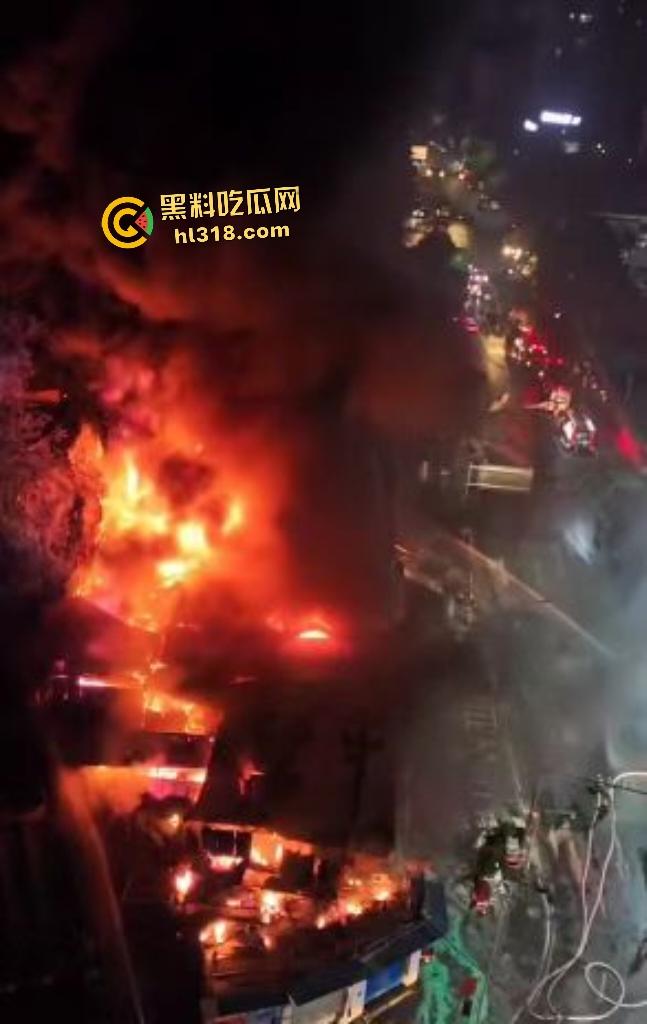 重庆石桥铺交易城凌晨大火惊魂!花卉盆栽五金狂燃一小时,消防鏖战扑灭幸无人伤亡,不然市长得下岗了!-3