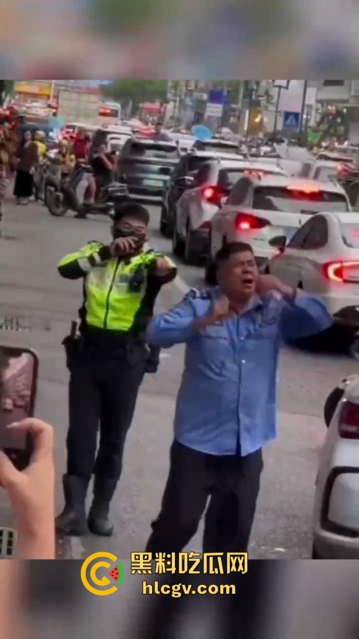 警察打交警你敢信?东莞市长安万科长青街上演交警PK公安大场面 便衣辅警装假警对其殴打!-7