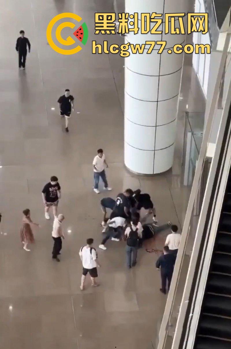 广州南站 一男子手持水果刀当众捅人 随后被乘警与多名乘客齐力制服 现场多视角视频曝光！-6