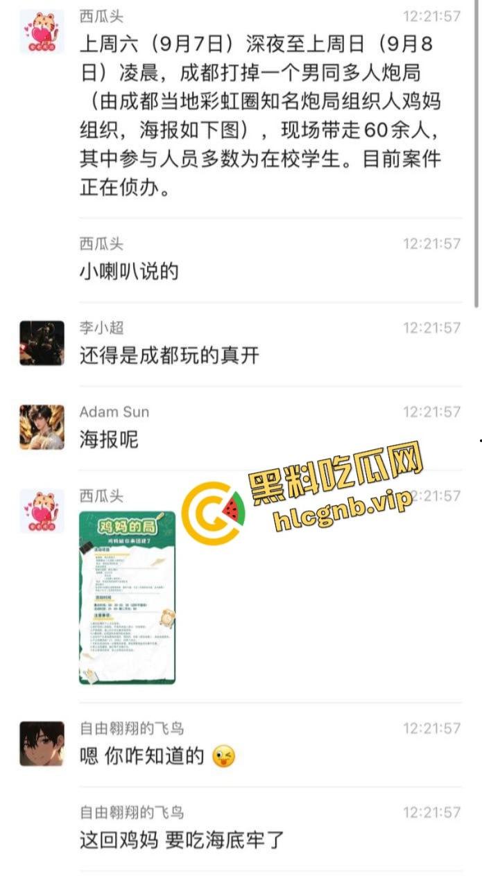 鸡妈喊你来‘团建’了！成都鸡妈Gay团体 聚众日屁眼被一锅端！-2