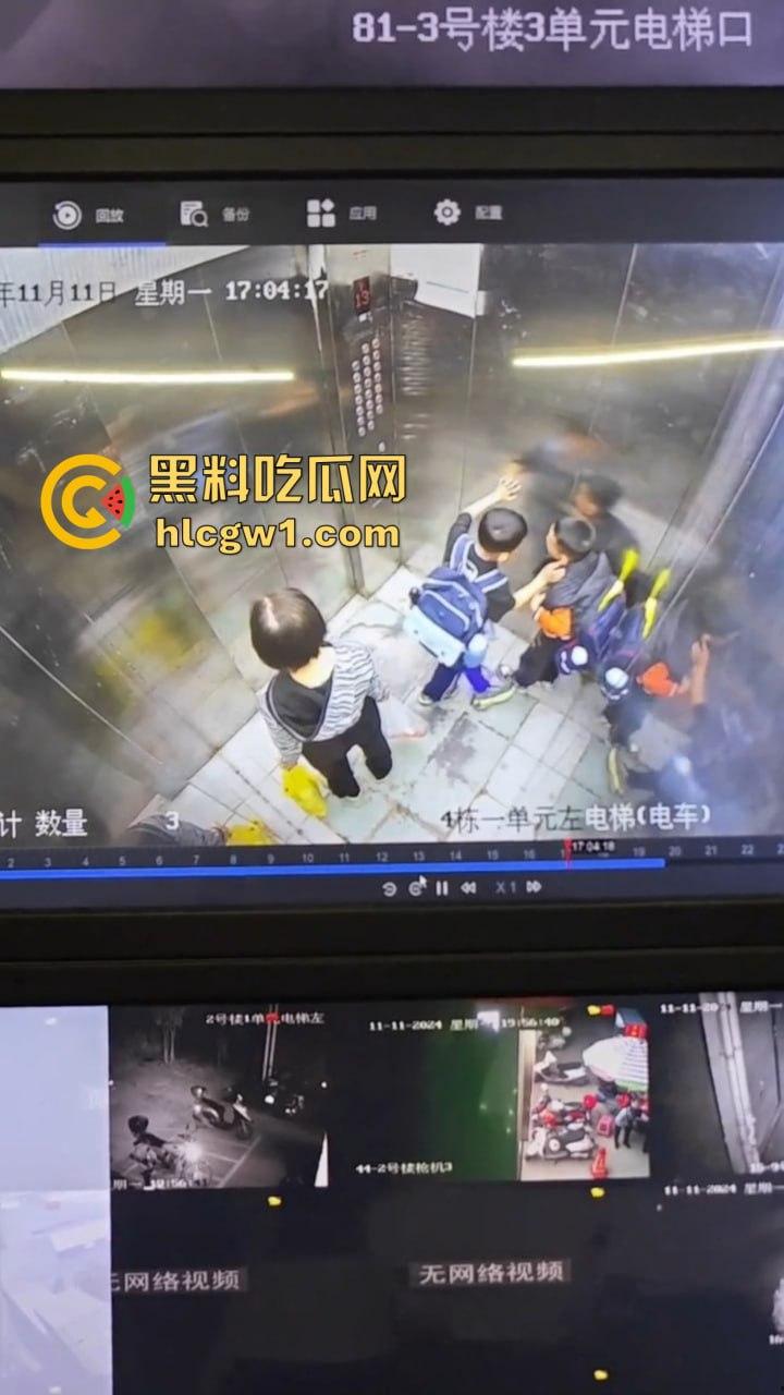 广西梧州平浪小区两个小屁孩半年电梯里撒尿，有娘生没娘教，家里是养牲口吗？-6