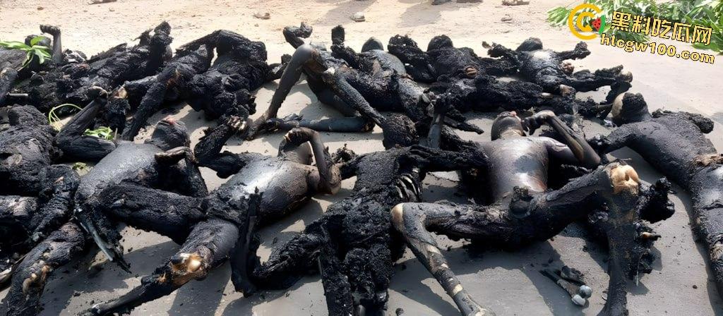 人间炼狱!尼日利亚油罐车泄露遭哄抢爆炸致77死,人都烧成木炭了,重口慎点!-3