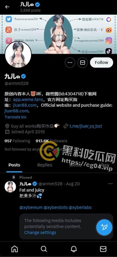 推特女菩萨【九儿】 温柔妹妹被抓 因得罪同行被举报 牟利500多万 干网黄真赚钱！九儿姐姐还能等到你出来的那一天吗-1