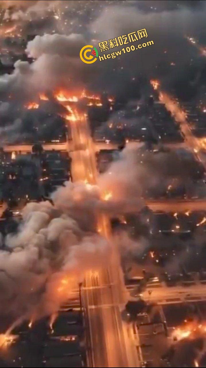 大规模火灾!美国加州山火肆虐,洛杉矶等多地区大火,富人区豪宅化为灰烬!直击火灾现场!-11