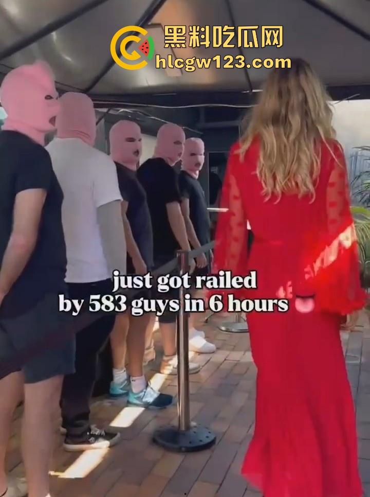 OF澳大利亚博主【安妮·奈特】发起大规模性挑战 6小时内与583名男子激情做爱 最后因大出血而入院!-1