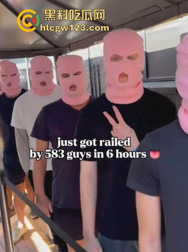 OF澳大利亚博主【安妮·奈特】发起大规模性挑战 6小时内与583名男子激情做爱 最后因大出血而入院!-2